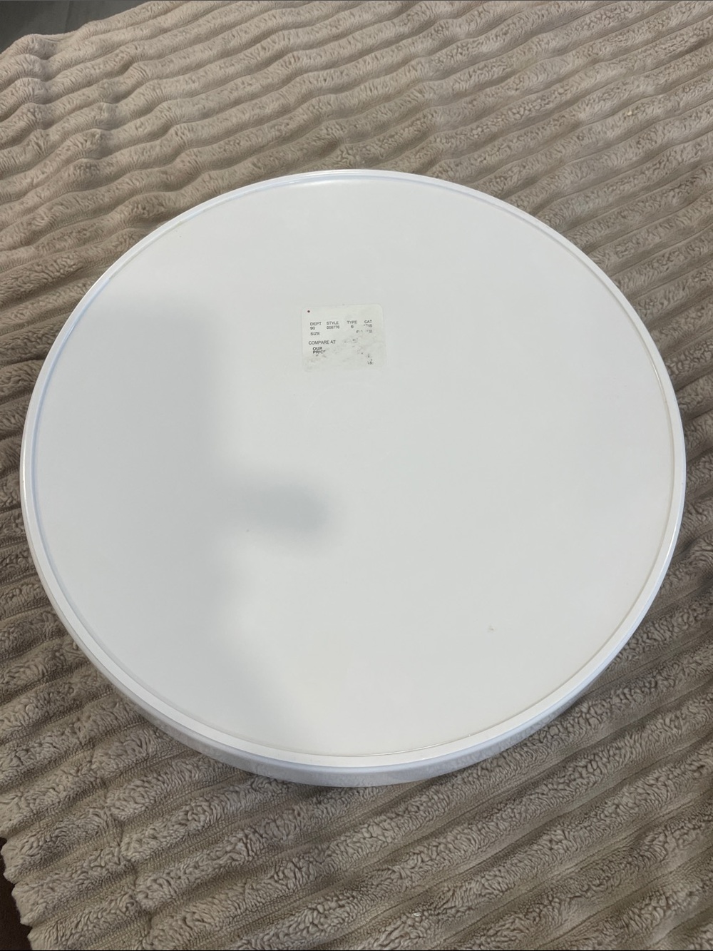 White Cocktail Print Serving Tray - Picture 6 of 6